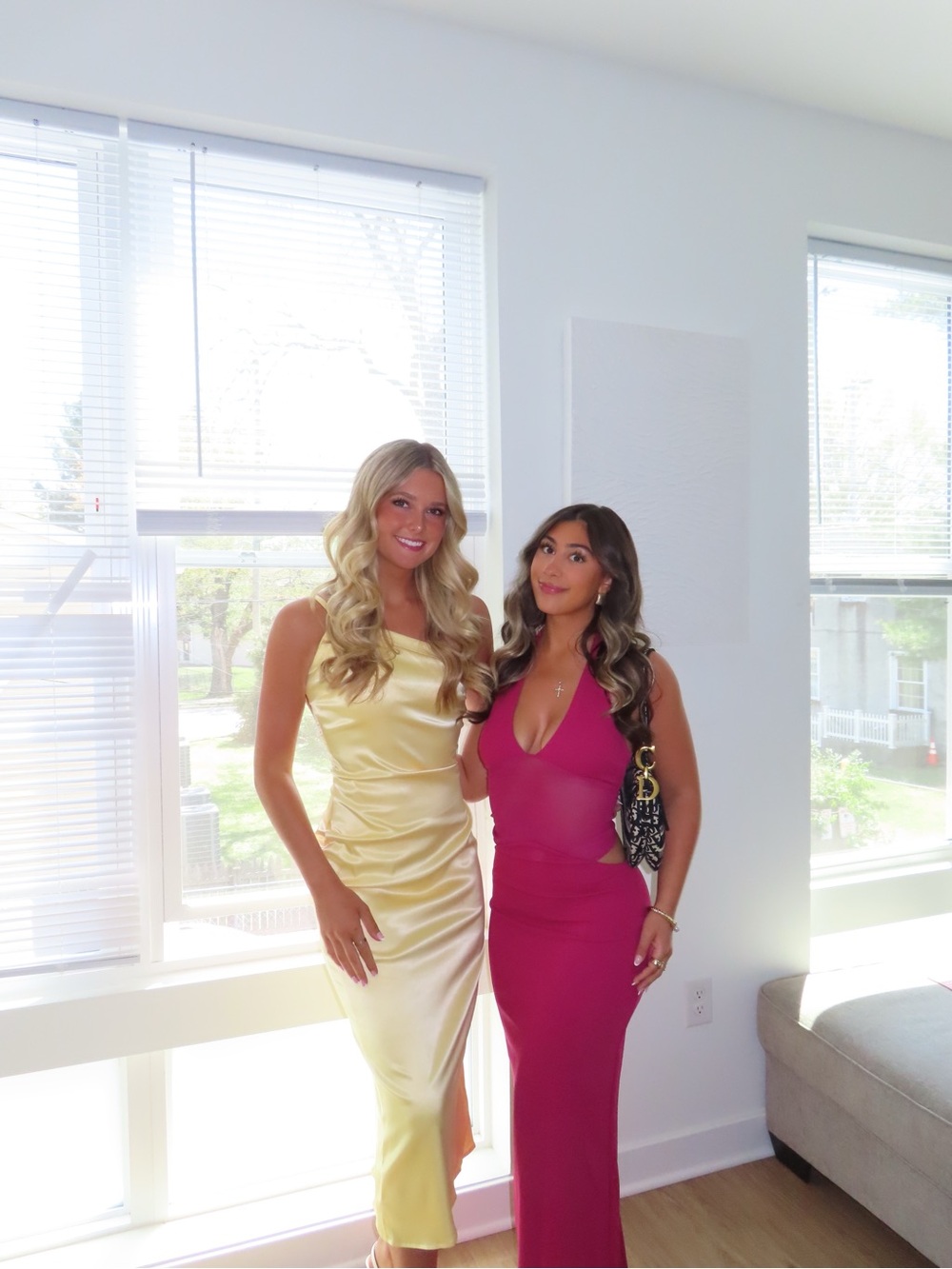 White Fox Boutique Magenta Halter Maxi Dress - Picture 3 of 3